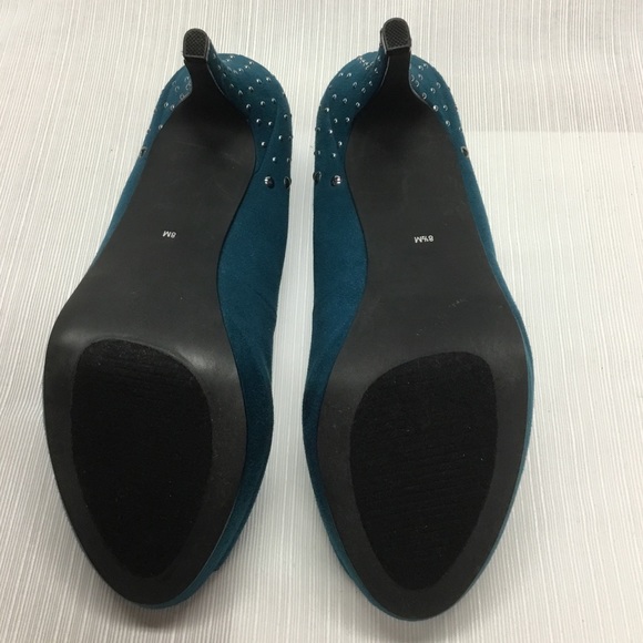 IMPO Exciting Peep Toe Teal Color Heels - Picture 8 of 8